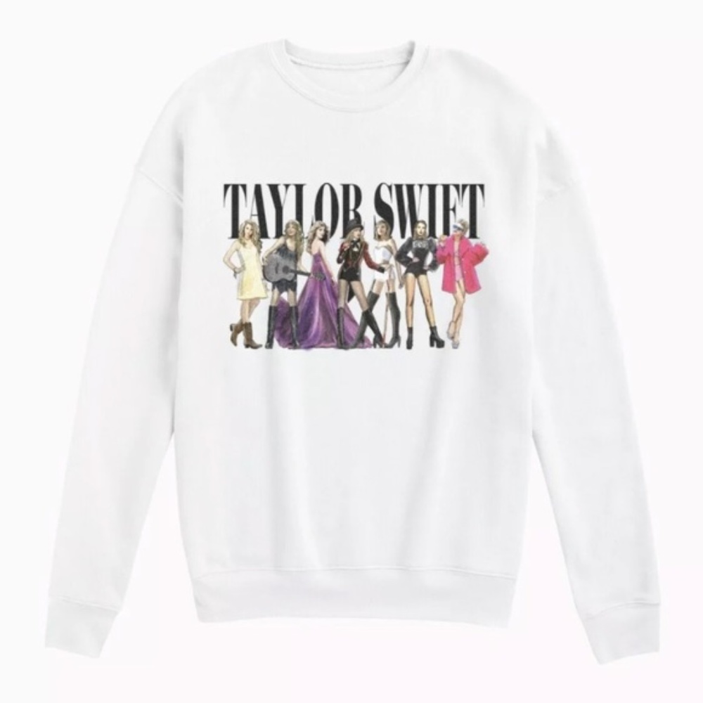 Taylor Swift Eras White Crewneck